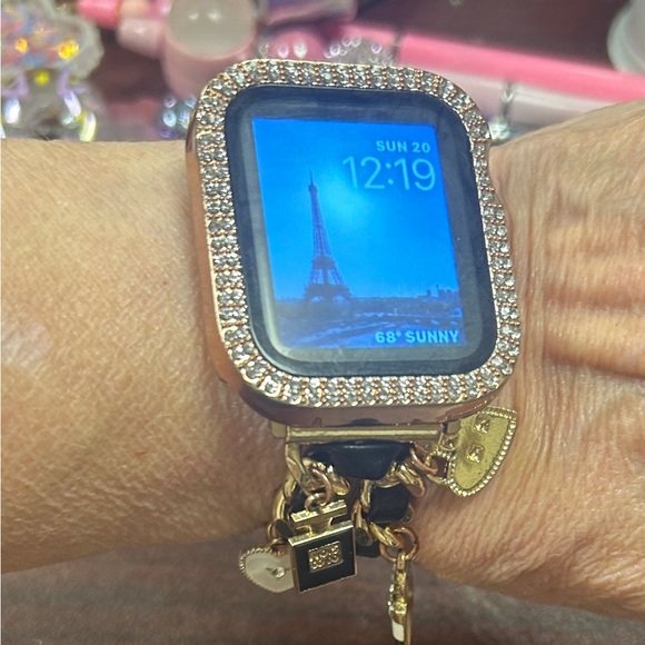 Watch Band fits Apple WATCH 44 mm gold tone with charms new! - Picture 3 of 7